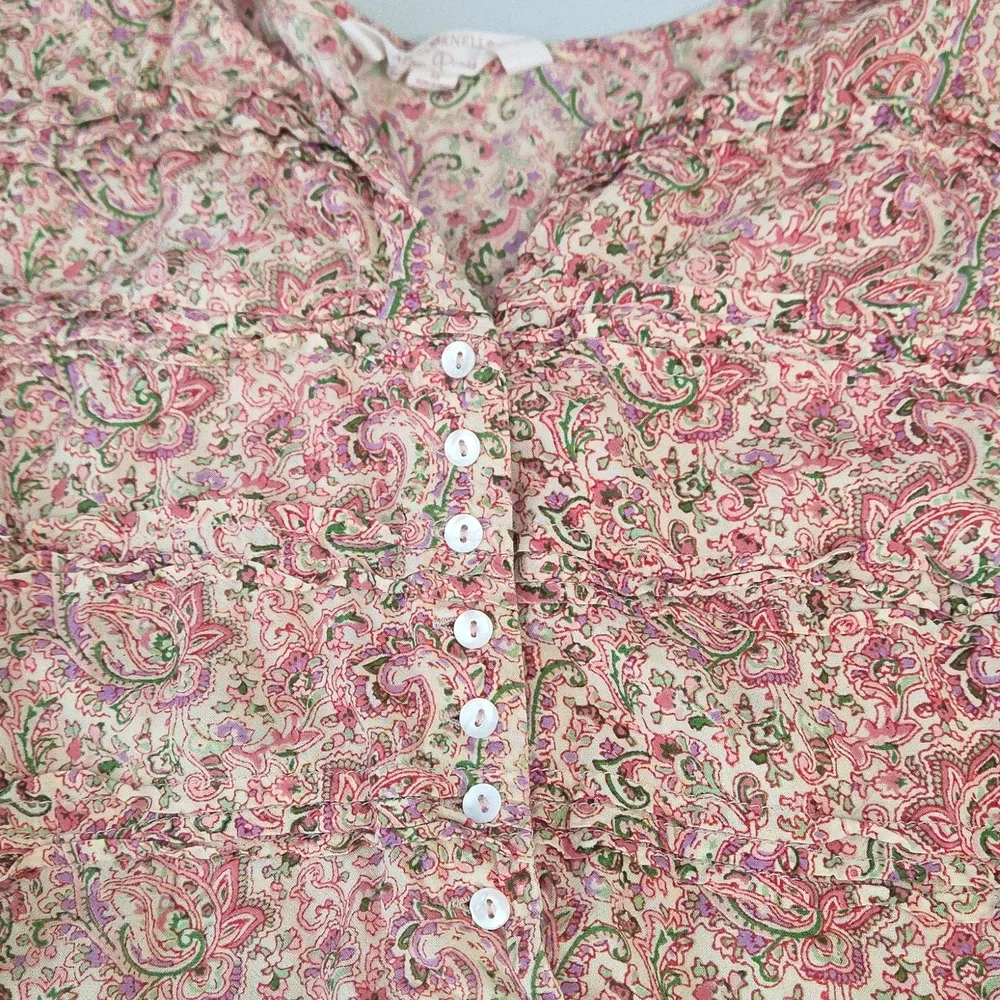 April Cornell For Modern Prairie Floral Paisley Midi Dress - Picture 3 of 12